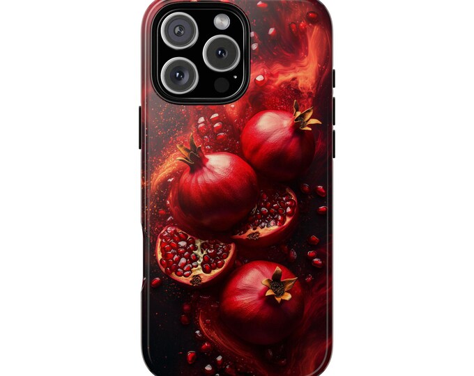 Red Pomegranate Fruit Liquid Juice Phone Case: iPhone, Galaxy, Pixel - Lifetime Warranty