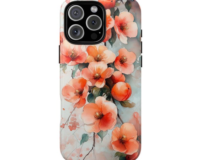 Watercolor Persimmon Flower Blossom Tree Phone Case for iPhone | Samsung Galaxy | Google Pixel