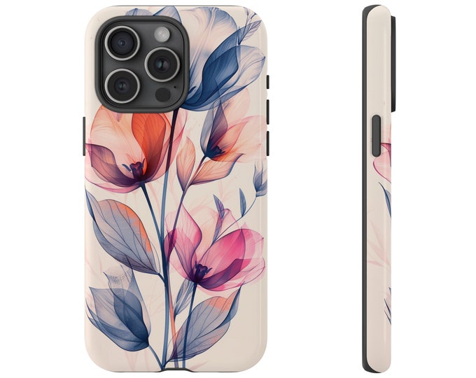 Artisanal Bloom Bouquet Pink & Purple Floral Phone Case: iPhone, Galaxy, Pixel - Lifetime Warranty