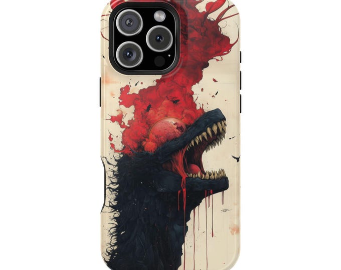 Kaiju Cataclysm Surging Blood Storm Fury Phone Case: iPhone, Galaxy, Pixel - Lifetime Warranty