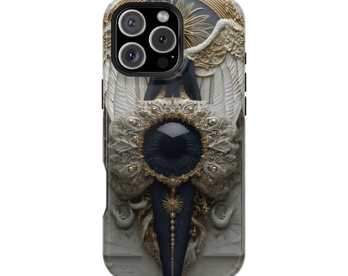 Surreal Angel Guardian Ancient Emblem Phone Case: iPhone, Galaxy, Pixel - Lifetime Warranty