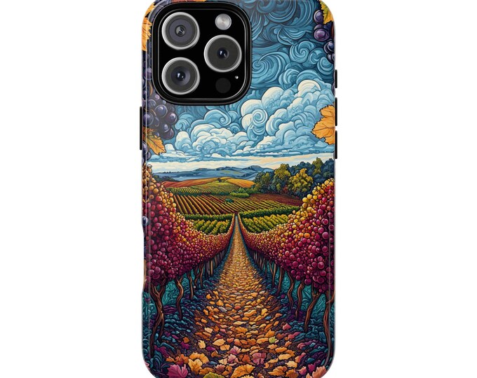 Artistic Gogh Grapevine Harvest Grape Vineyard Phone Case: iPhone, Galaxy, Pixel - Lifetime Warranty