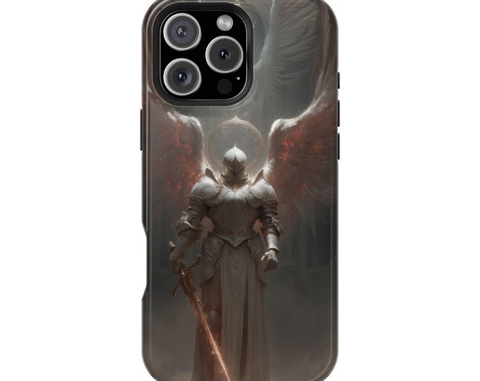 Angel Warrior Clad Armor Wings Knight Phone Case: iPhone, Galaxy, Pixel - Lifetime Warranty