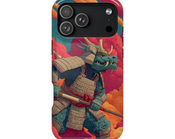 Dragon Kaiju Samurai Anime Art Phone Case: iPhone, Galaxy, Pixel - Lifetime Warranty