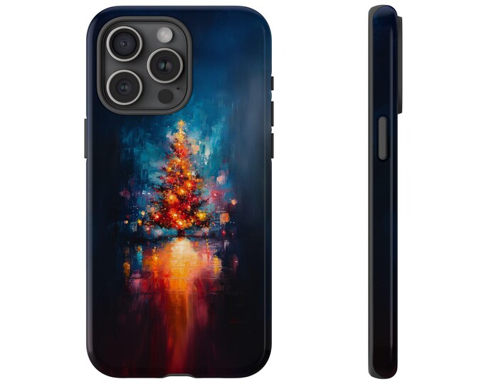 Christmas Tree Abstract Lights Phone Case: iPhone, Galaxy, Pixel - Magsafe Wireless Charging