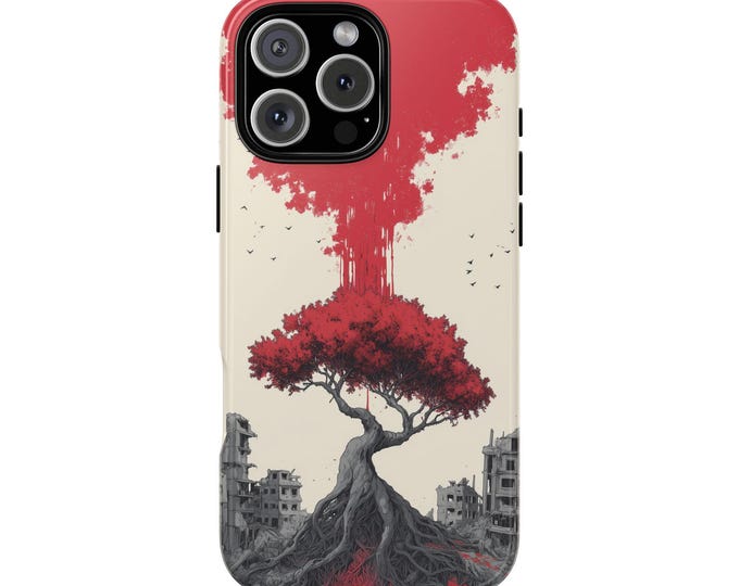 Decaying Twisted Tree Post Apocalypse Phone Case: iPhone, Galaxy, Pixel - Lifetime Warranty