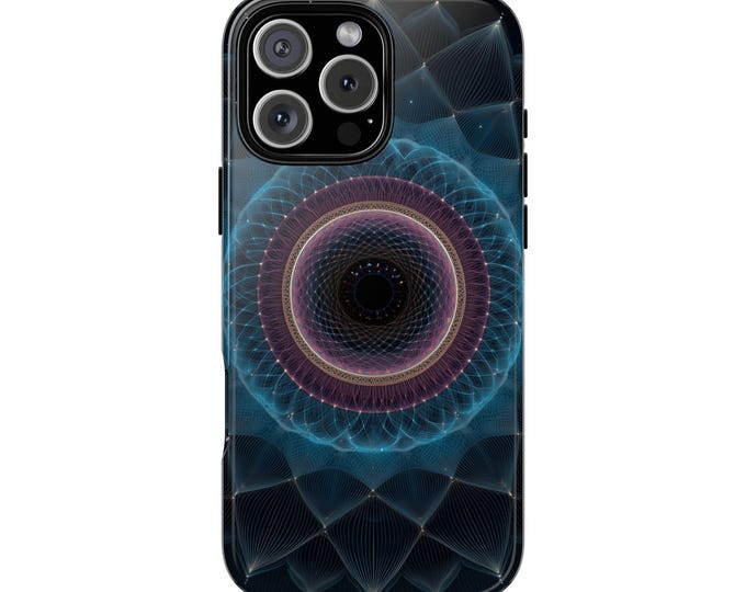 Sacred Geometry Concentric Circles Phone Case: iPhone, Galaxy, Pixel - Lifetime Warranty
