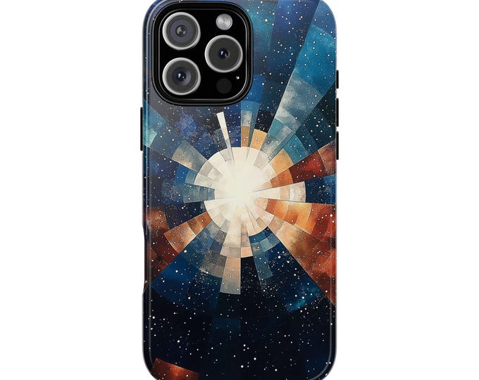 Space Core Geometry Fractal Pattern Phone Case: iPhone, Galaxy, Pixel - Lifetime Warranty