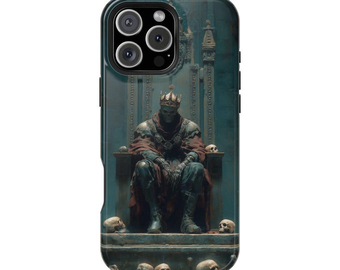 The Zombie King Gothic Cathedral Skulls Throne Phone Case: iPhone, Galaxy, Pixel - Lifetime Warranty