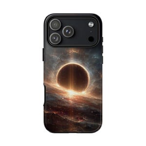 iPhone | Galaxy | Pixel - Phone Ink Case - Radiant Black Hole Infinite Space | Lifetime Warranty