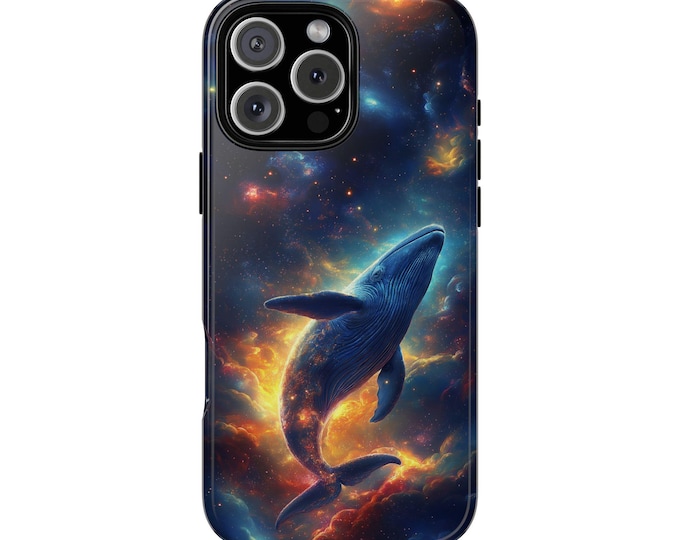 Giant Humpback Whale Nebula Cosmos Phone Case: iPhone, Galaxy, Pixel - Lifetime Warranty