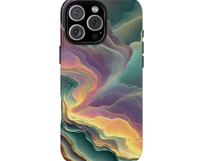 Psychedelic Swirl Colorful Marble Waves Phone Case: iPhone, Galaxy, Pixel - Lifetime Warranty