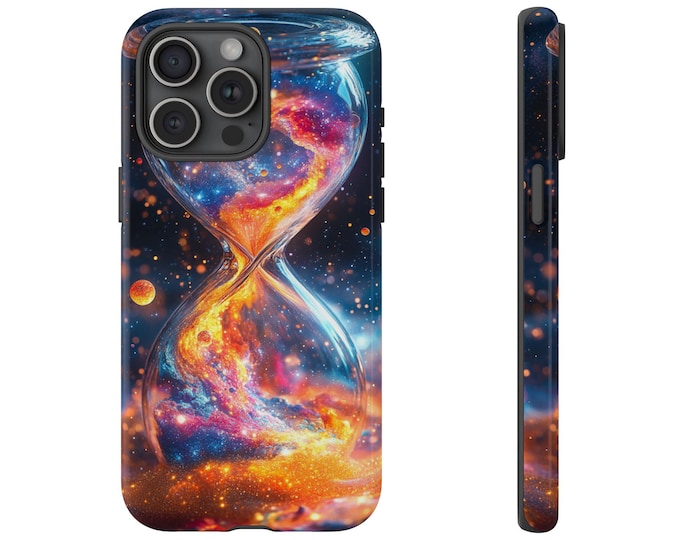 Cosmic Hourglass Phone Case: iPhone, Galaxy, Pixel - Magsafe Wireless Charging