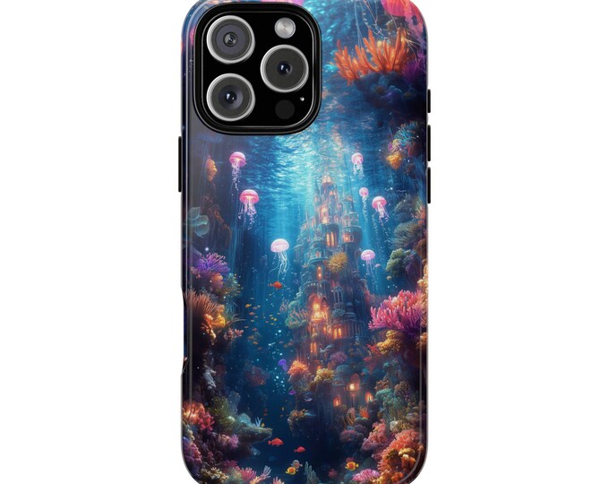 Coral Castle Underwater World Phone Case: iPhone, Galaxy, Pixel - Lifetime Warranty