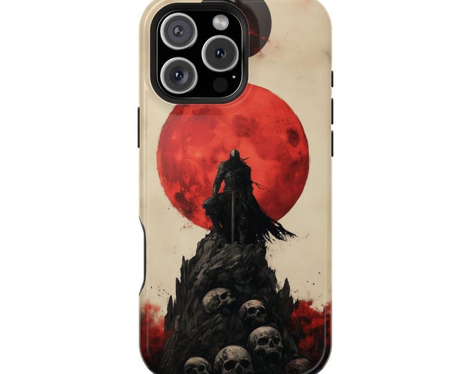 Souls Knight Dark Warrior Skull Throne Phone Case: iPhone, Galaxy, Pixel - Lifetime Warranty