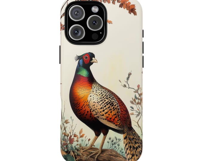 Pheasant Wild Bird Wilderness Nature Phone Case: iPhone, Galaxy, Pixel - Lifetime Warranty