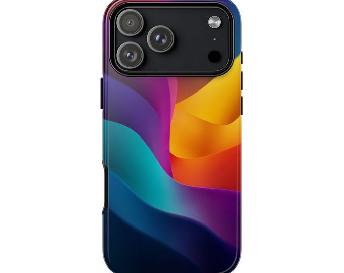 Waveform Tide Spectrum Color Waves Phone Case: iPhone, Galaxy, Pixel - Lifetime Warranty