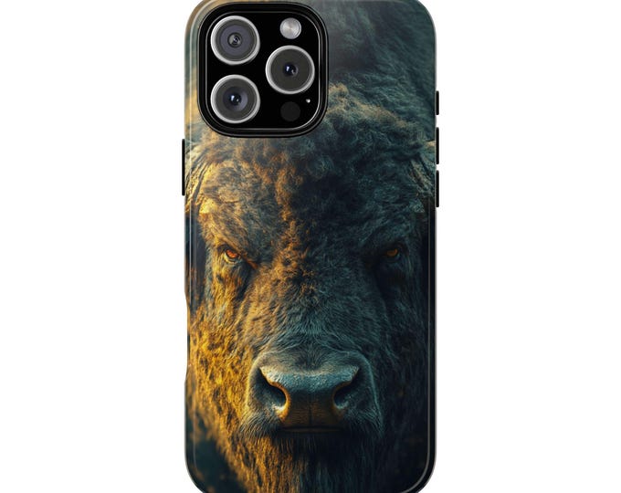 Giant Buffalo Bison Titan Cover | Shockproof Phone Case for iPhone 16 15 14 13 12 11 | MagSafe Wireless Charging | Samsung Galaxy | Pixel