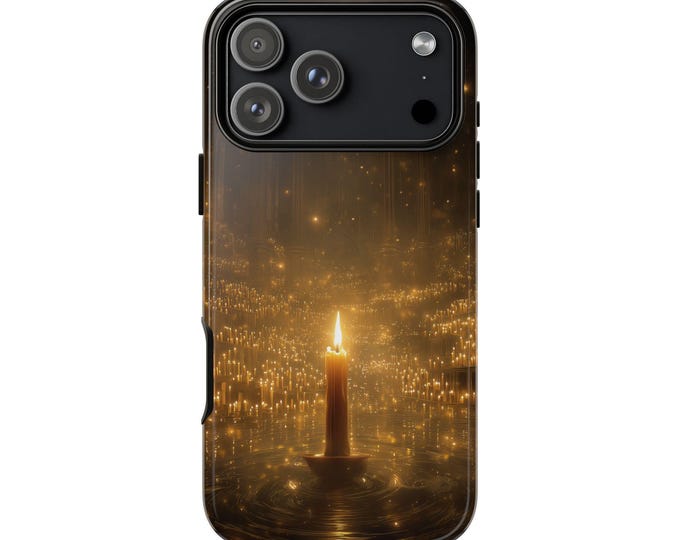 Glowing Candles Radiant Flame Phone Case: iPhone, Galaxy, Pixel - Lifetime Warranty