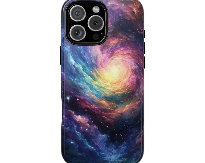 Cosmic Nebula Iridescent Watercolors Phone Case: iPhone, Galaxy, Pixel - Lifetime Warranty