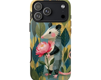Possum Pink Peony Blossom Flower | Phone Ink Case | Custom Made Cover | Lifetime Warranty