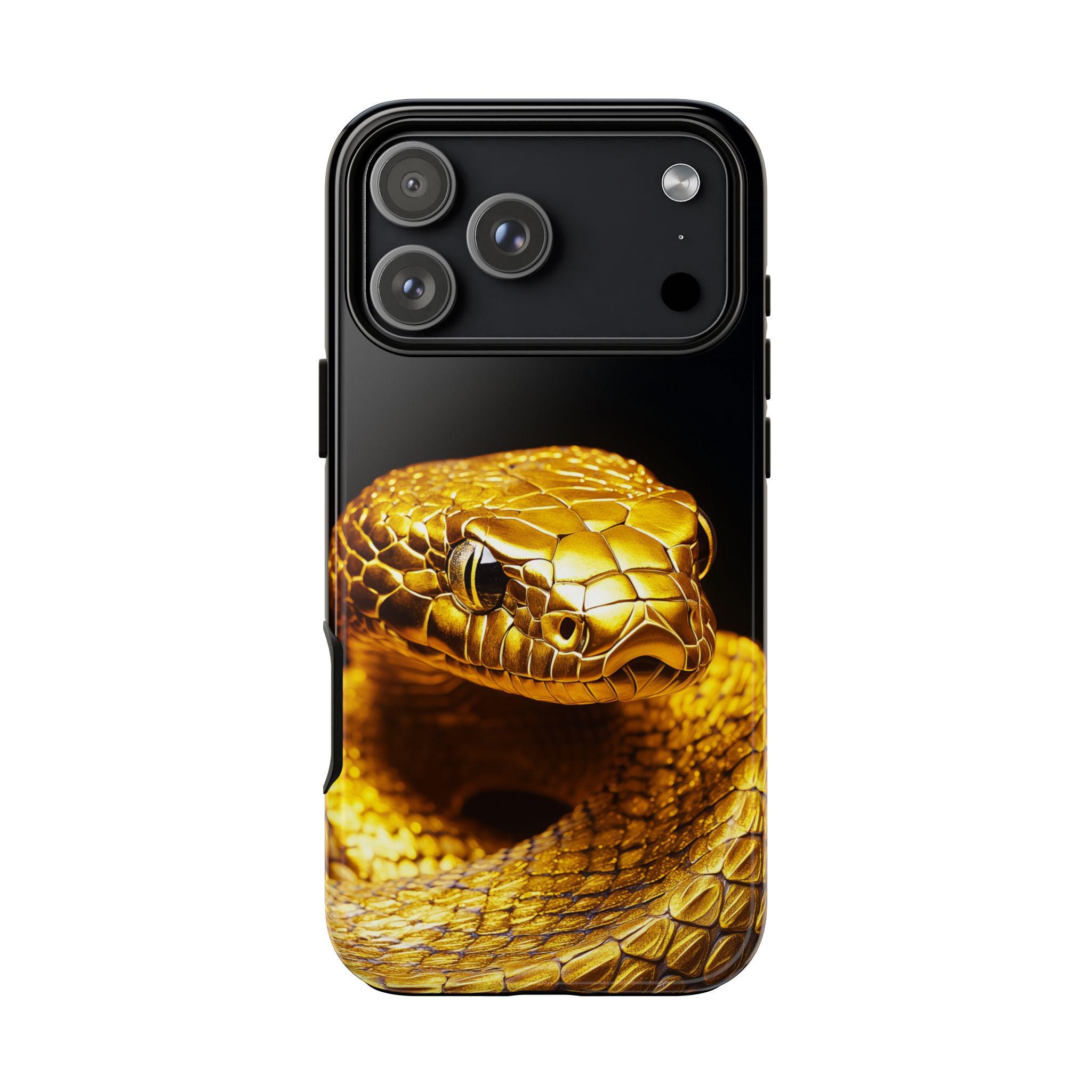 Golden Snake Viper Gold Case: iPhone | Galaxy | Pixel - Magsafe