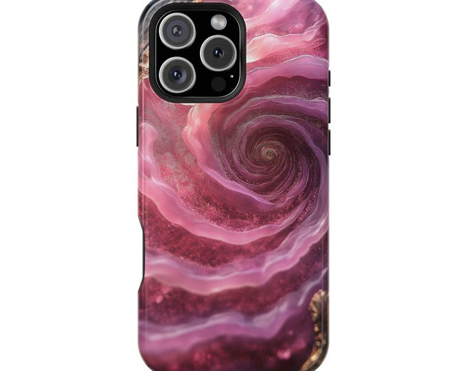 Rose Pink Marble Grove Stone Marble Phone Case: iPhone, Galaxy, Pixel - Lifetime Warranty