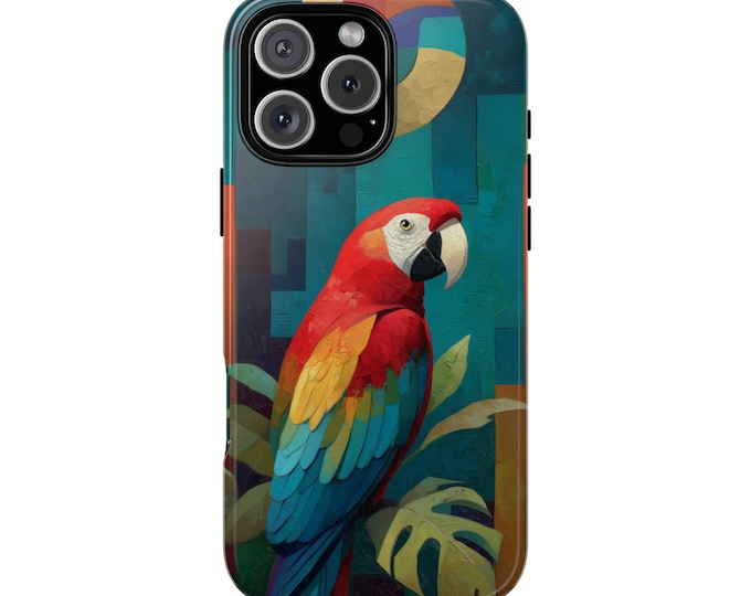 Parrot Tropical Colorful Jungle Phone Case: iPhone, Galaxy, Pixel - Lifetime Warranty