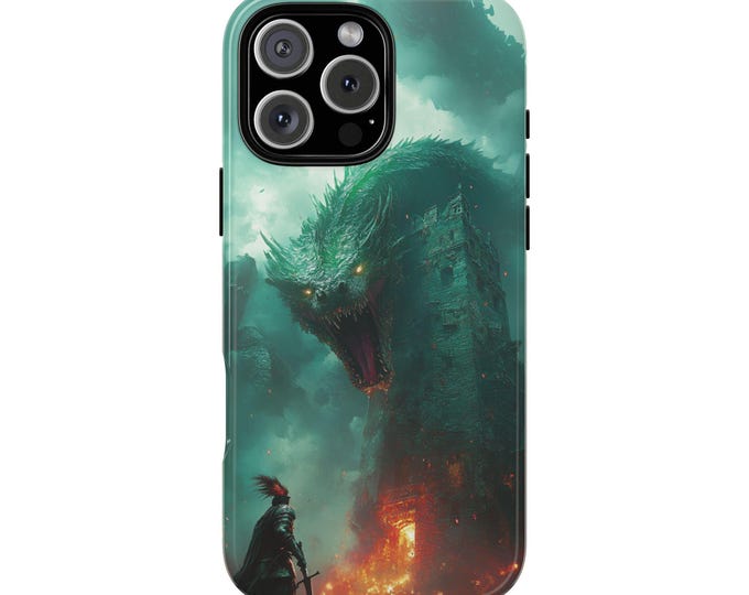 Souls Knight Viper Dragon Battle Phone Case: iPhone, Galaxy, Pixel - Lifetime Warranty