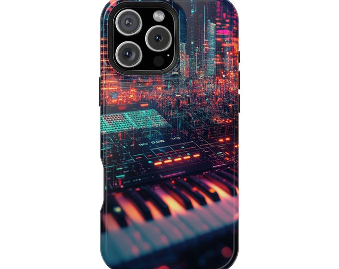 Pulse Synth Keyboard Fractal Holographic Phone Case: iPhone, Galaxy, Pixel - Lifetime Warranty
