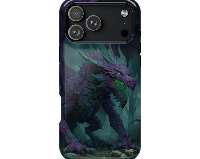 Dark Purple Grimdark Dragon Phone Case for iPhone | Samsung Galaxy | Google Pixel