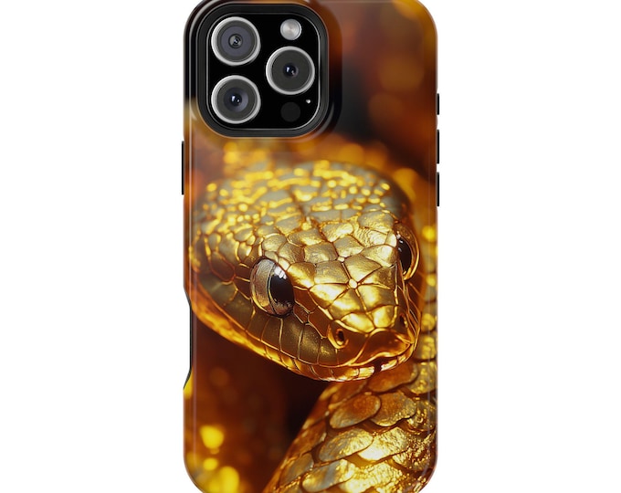 Gold Snake Golden Shiny Scales Skin Phone Case: iPhone, Galaxy, Pixel - Lifetime Warranty