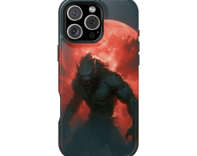 Lycan Werewolf Blood Red Moon Wolf Phone Case: iPhone, Galaxy, Pixel - Lifetime Warranty