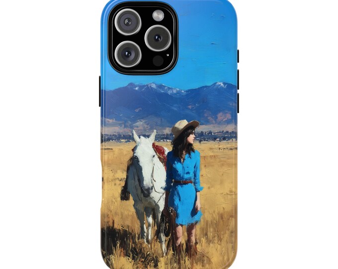 She Waits in Amber Dreams Summer Horse Glow Phone Case: iPhone, Galaxy, Pixel - Lifetime Warranty