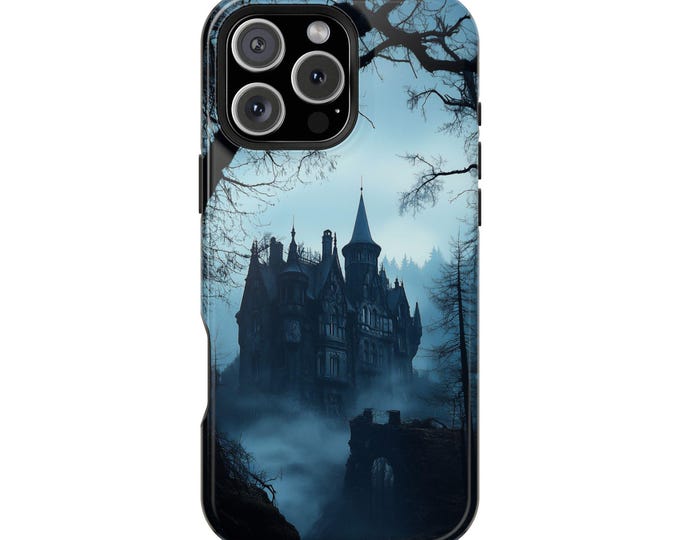 Dark Manor Haunted Castle Gray Mist Phone Case: iPhone, Galaxy, Pixel - Lifetime Warranty