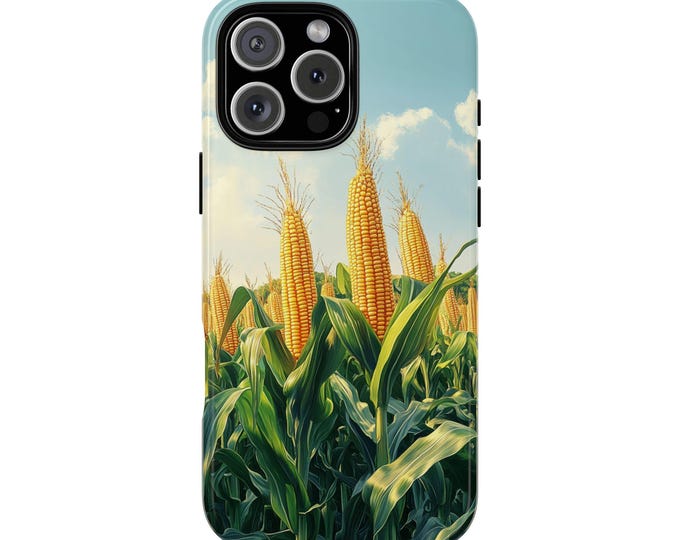 Wild Corn Field Cloudy Sky Phone Case: iPhone, Galaxy, Pixel - Lifetime Warranty