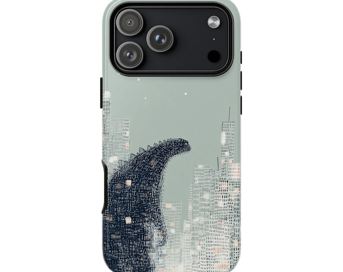 Gigantic Kaiju Monster City Skyscrapers Phone Case: iPhone, Galaxy, Pixel - Lifetime Warranty