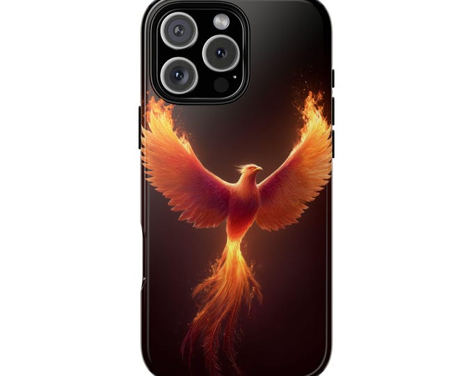 Phoenix Reborn Flames Soaring Fire Aura Phone Case: iPhone, Galaxy, Pixel - Lifetime Warranty