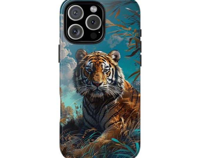 Majestic Bengal Tiger Twilight Jungle Phone Case: iPhone, Galaxy, Pixel - Lifetime Warranty