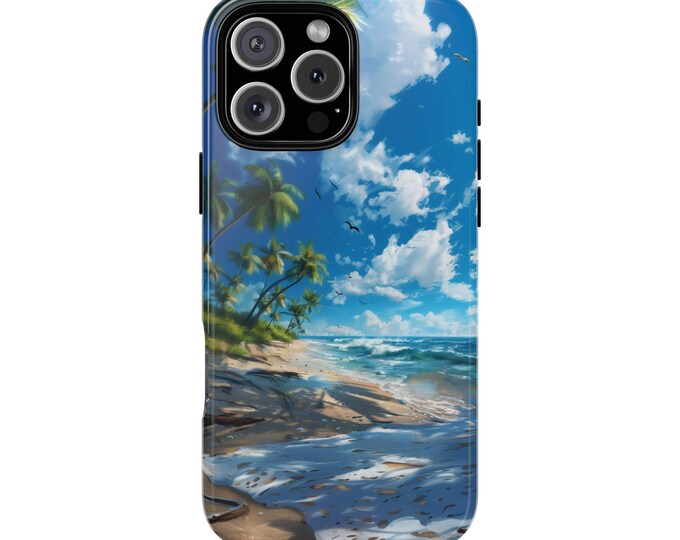 Palm Trees Beach Summer Ocean Sea Shores Phone Case: iPhone, Galaxy, Pixel - Lifetime Warranty