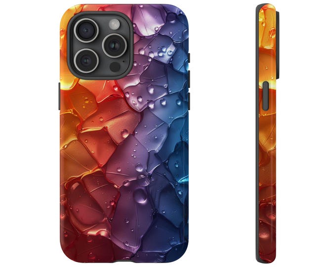 Gradient Glass Ice Abstract - Tough Phone Case: iPhone, Galaxy, Pixel - Lifetime Warranty