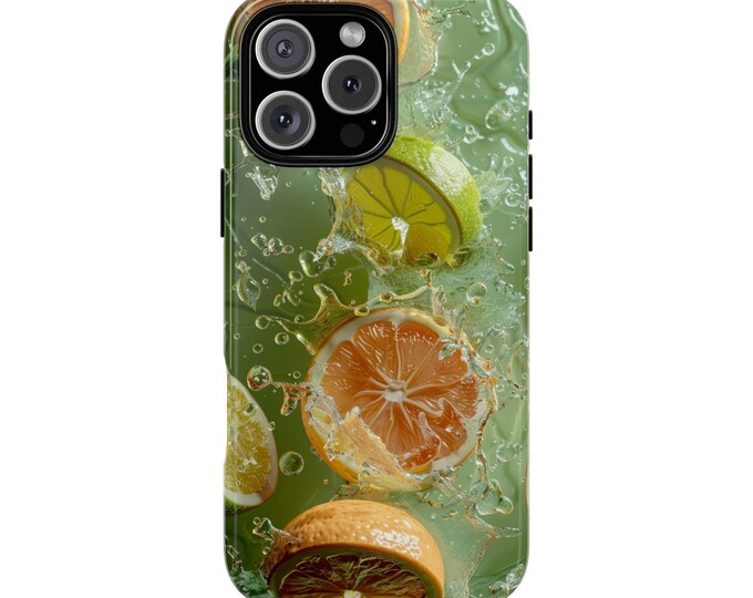 Citrus Splash Lime Orange Lemon Fruits Phone Case: iPhone, Galaxy, Pixel - Lifetime Warranty
