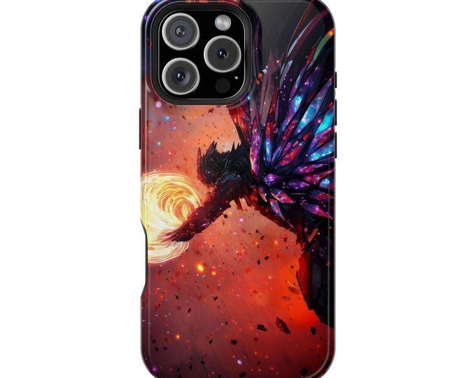 Armored Mech  Fighter Crystalline Shard Wings Phone Case: iPhone, Galaxy, Pixel - Lifetime Warranty