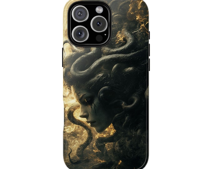 Medusa Snakes Gothic Art Woman Head Phone Case: iPhone, Galaxy, Pixel - Lifetime Warranty