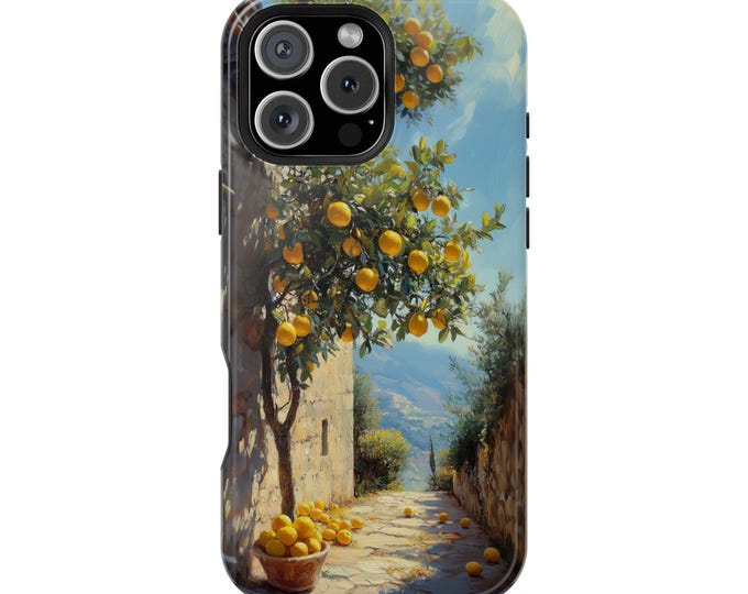 Sunlit Lemon Tree Bursting Hillside Phone Case for iPhone | Samsung Galaxy | Google Pixel