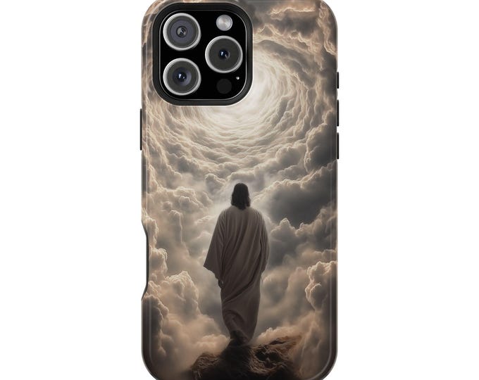 Jesus Christ Celestial Clouds Gateway Phone Case: iPhone, Galaxy, Pixel - Lifetime Warranty