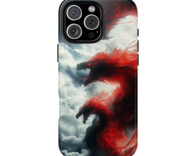 Sky Dragons Red Phone Case: iPhone, Galaxy, Pixel - Lifetime Warranty