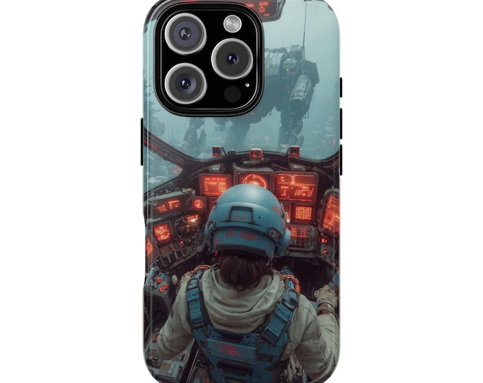 Anime Mech Pilot Girl Cockpit Phone Case: iPhone, Galaxy, Pixel - Lifetime Warranty