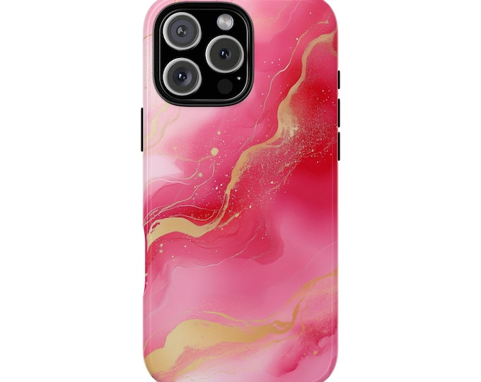 Pink Marble Rose Gold Blush Phone Case: iPhone, Galaxy, Pixel - Lifetime Warranty