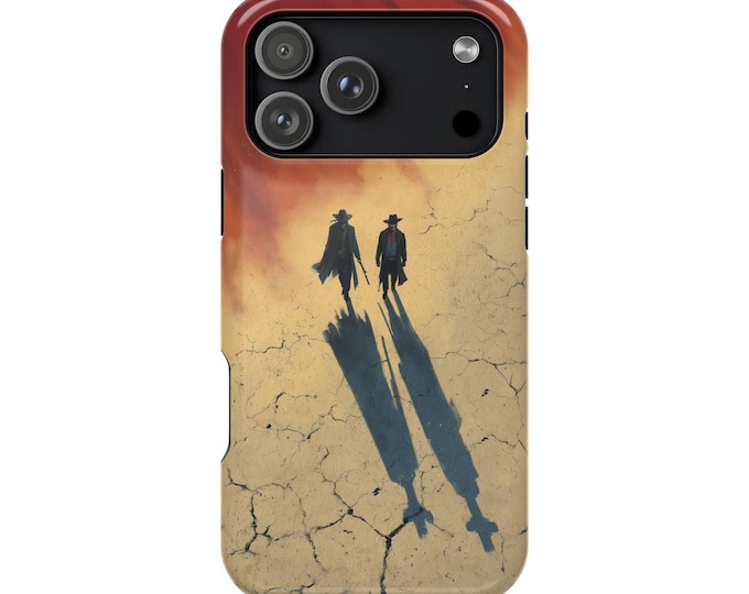 Western Cowboys Shadows Wild West Phone Case: iPhone, Galaxy, Pixel - Lifetime Warranty